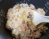 炊飯器で簡単！唐揚＆さつまいもごはん作り方6写真