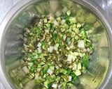 混ぜるだけ☆めかぶと夏野菜の香味和え☆作り方3写真