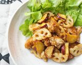鶏肉とさつま芋の＊甘酢炒め作り方8写真