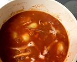 イカとじゃがいものトマト煮マヨソースかけ作り方3写真