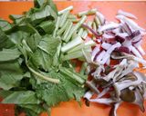 疲労回復！舞茸タコ小松菜の中華煮作り方1写真