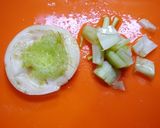 簡単！カブの葉と舞茸のゴマ風味味噌汁作り方2写真