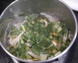 簡単！カブの葉と舞茸のゴマ風味味噌汁作り方5写真