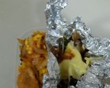 玉ねぎの卵和え焼きとまいたけのチーズ梅肉作り方2写真