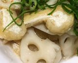 レンコンと油揚げの白だし煮作り方4写真