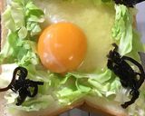 こんぶと目玉とキャベツオントースト作り方3写真