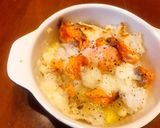朝ごはんに！鮭チーズ焼きTKG！作り方2写真