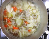 ほっこりおいしい☆豚肉と厚揚げの味噌煮♪作り方3写真