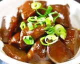 大根の皮で作る！豚ばら大根＊味噌煮込み作り方16写真