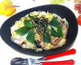 白菜と鯖缶の和風パスタ♪作り方4写真