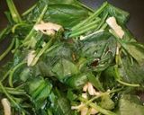 簡単副菜♪ほうれん草・油揚げ炒めナムル作り方3写真