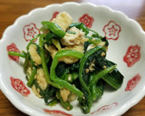 簡単副菜♪ほうれん草・油揚げ炒めナムル作り方5写真