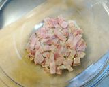 春菊とベーコンのさっぱり甘酸っぱいサラダ作り方3写真