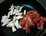 春菊と牛肉の甘辛炒め☆野菜炒め#ソテー作り方2写真