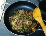 春菊と牛肉の甘辛炒め☆野菜炒め#ソテー作り方4写真