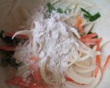 目からウロコ☆カリッサクッの焼きかき揚げ作り方2写真