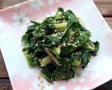 箸が伸びる★青菜のピーナッツ味噌和え作り方7写真