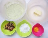 X'masに☆ドライフルーツ抹茶クッキー作り方1写真