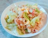 簡単！カニカマとシャキシャキレタスの炒飯作り方7写真
