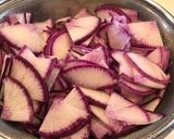 紫大根とメカブのトロトロ甘酢漬け作り方1写真