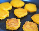 こっくり甘辛もちもちかぼちゃ餅の照り焼き作り方6写真