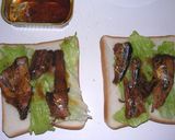 さんま蒲焼缶とレタスのなつかしサンド作り方3写真