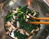 春菊とベーコンのおひたし作り方6写真