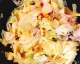豚肉とキャベツの胡麻味噌ピリ辛炒め☆☆作り方5写真