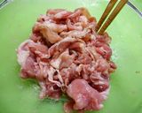簡単！カブの葉の豚しょうが焼き作り方1写真