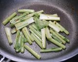簡単！カブの葉の豚しょうが焼き作り方4写真