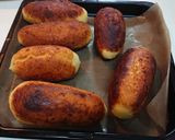 チーズな豚肩ロースの茄子挟み揚げパン作り方7写真