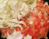 白菜とトマトのさっと炒め作り方3写真
