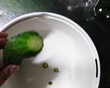 きゅうりの先はスライサーで落とす★作り方1写真