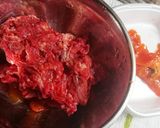 牛肩ロースの柿うま煮作り方1写真