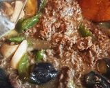 牛肩ロースの柿うま煮作り方8写真
