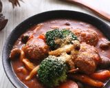 フライパンで簡単♫肉団子デミグラス煮込み作り方11写真