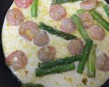 エビとアスパラの塩レモンクリームパスタ作り方4写真