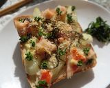 カニカマ×レモン漬けセロリの和トースト作り方5写真