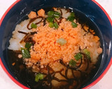 塩こんぶ、かつお節の鮭だし茶漬け！作り方2写真