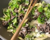 牛肉とセロリのトマトあんかけ作り方4写真