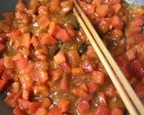 牛肉とセロリのトマトあんかけ作り方6写真