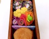 赤カブ浅漬けおにぎり くまチキンカツ弁当作り方3写真