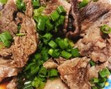 おつまみにも最適、すじ肉のねぎポンがけ。作り方3写真