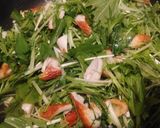 水菜(またはピーマン)と竹輪のきんぴら作り方2写真
