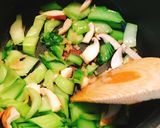 坦々風☆チンゲン菜の豆乳スープ作り方4写真