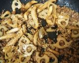 れんこんとひき肉の甘辛混ぜご飯作り方5写真