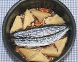 乾燥野菜と乾燥きのこサンマ干物で五目御飯作り方26写真