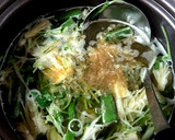 ネバシャキ！えのきとオクラと豆苗のスープ作り方3写真
