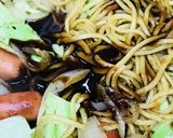 玉子をのせる系★オムレツWソース焼きそば作り方2写真
