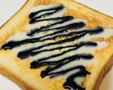 チョコシロップのデコレーショントースト作り方3写真
